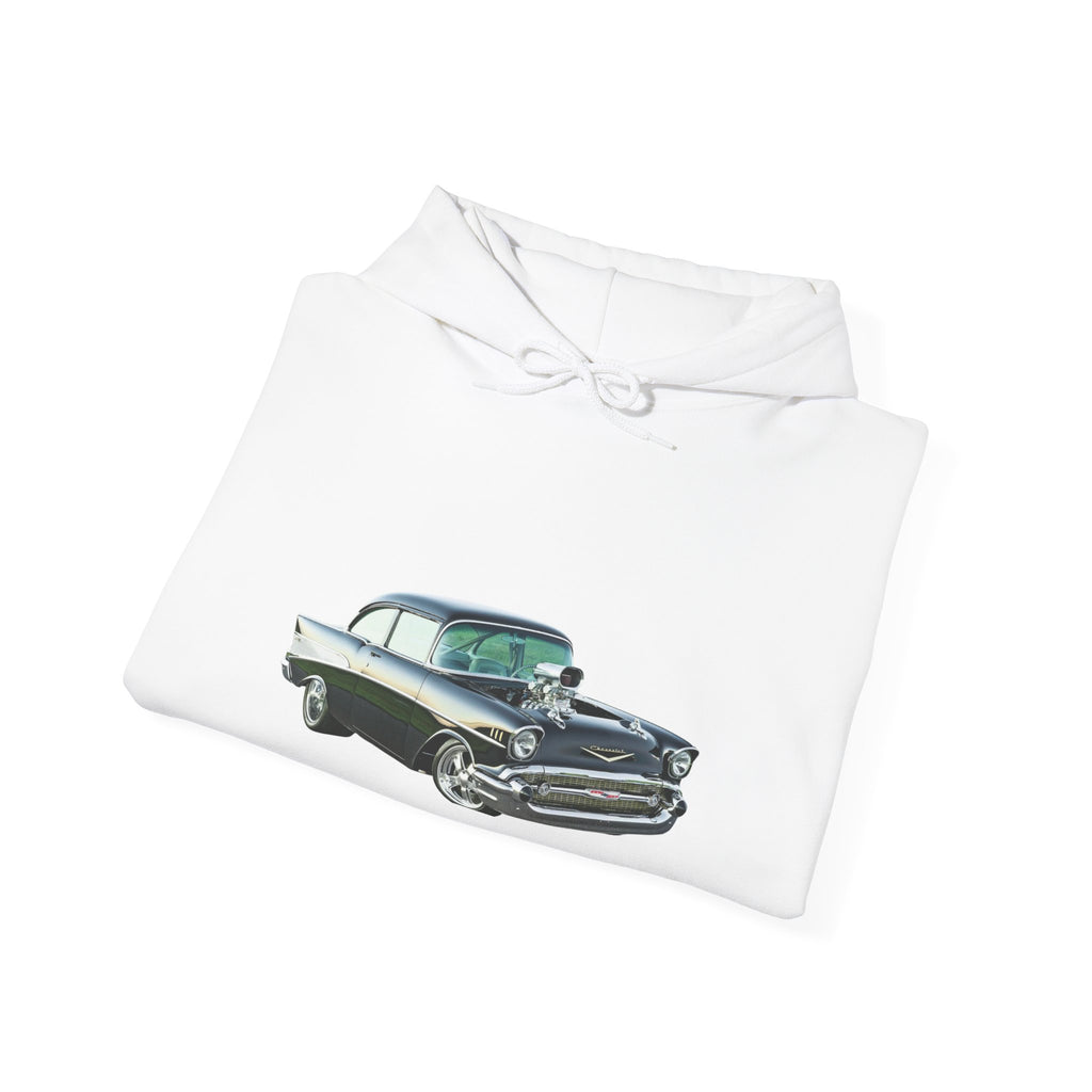 Vintage Car Hoodie — Redline Roasters Classic Hot Rod Sweatshirt