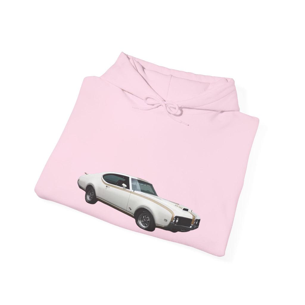 Classic Muscle Car Hoodie — 'Redline Roadsters' Vintage Car Logo Sweatshirt