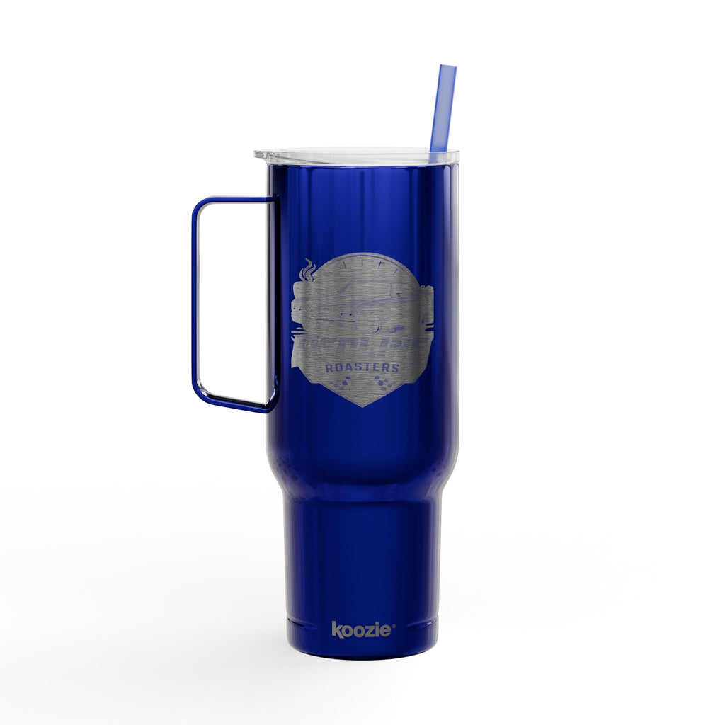 40oz Engraved Insulated Tumbler with Lid — Travel Mug with Handle, Custom Logo Engraving
