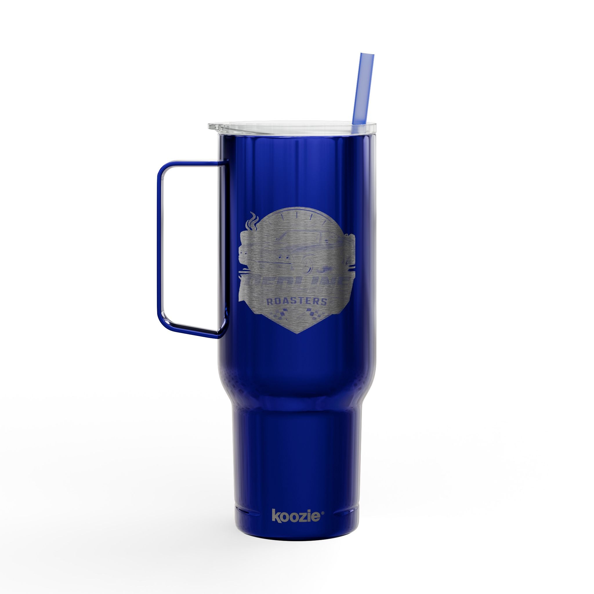 40oz Engraved Insulated Tumbler with Lid — Travel Mug with Handle, Custom Logo Engraving