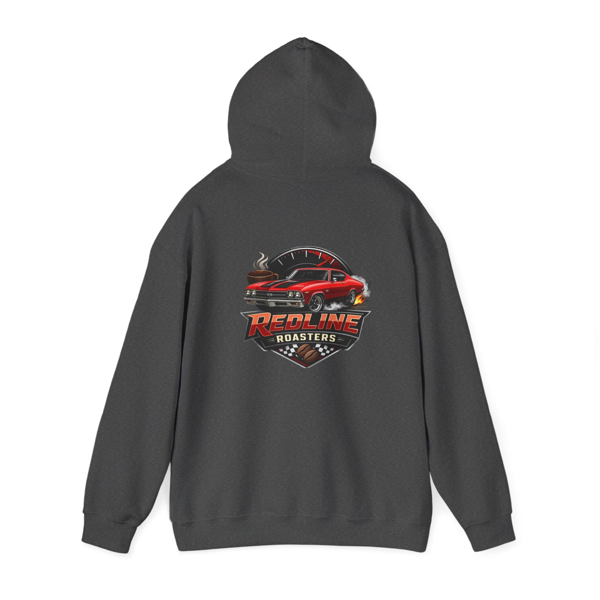 Classic Muscle Car Hoodie — 'Redline Roadsters' Vintage Car Logo Sweatshirt