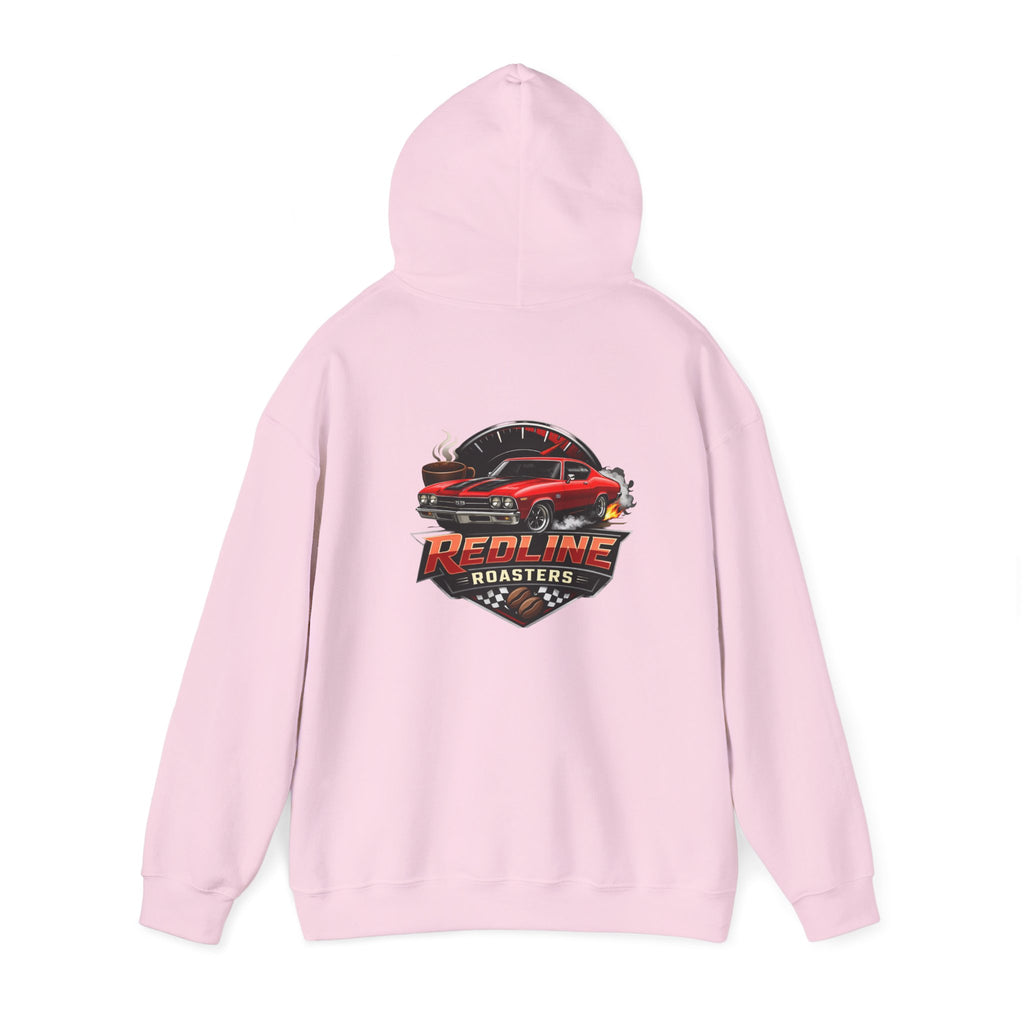 Classic Muscle Car Hoodie — 'Redline Roadsters' Vintage Car Logo Sweatshirt