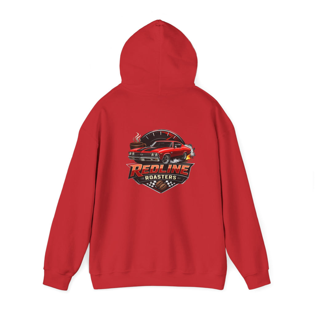 Classic Muscle Car Hoodie — 'Redline Roadsters' Vintage Car Logo Sweatshirt
