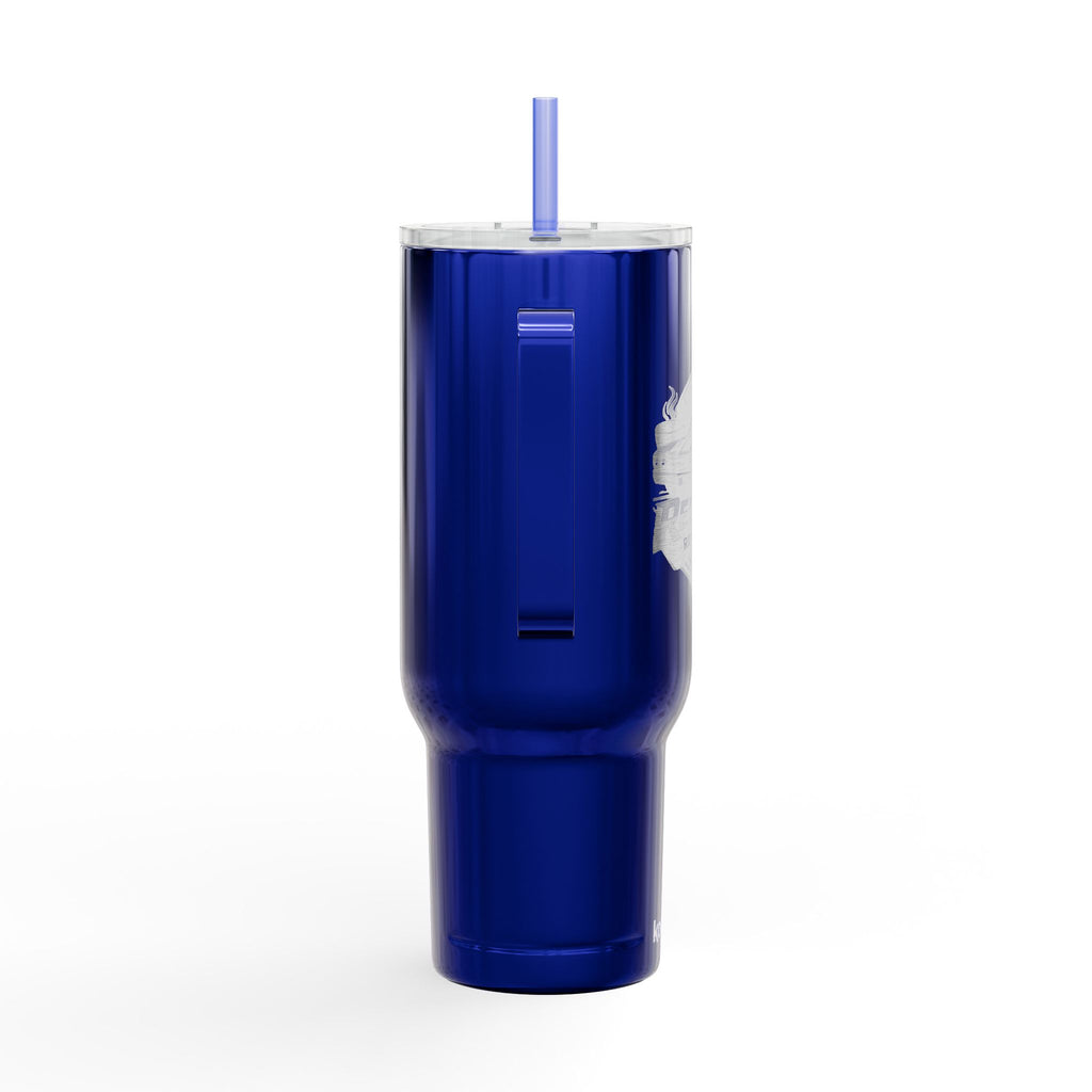 40oz Engraved Insulated Tumbler with Lid — Travel Mug with Handle, Custom Logo Engraving
