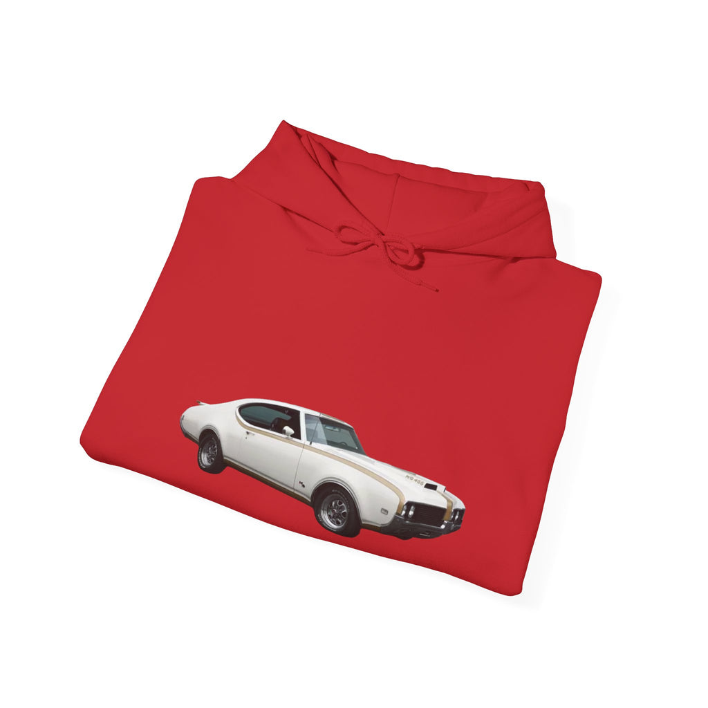 Classic Muscle Car Hoodie — 'Redline Roadsters' Vintage Car Logo Sweatshirt