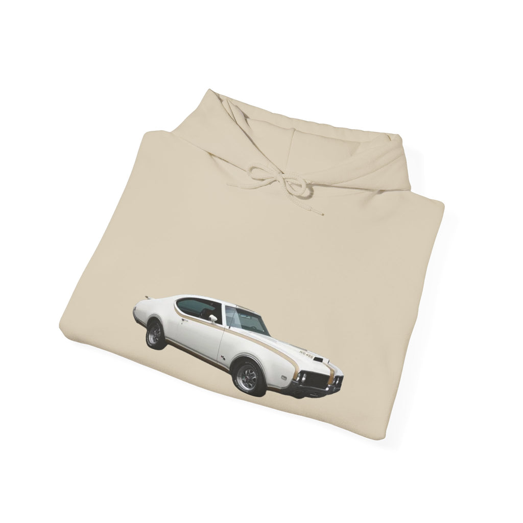 Classic Muscle Car Hoodie — 'Redline Roadsters' Vintage Car Logo Sweatshirt