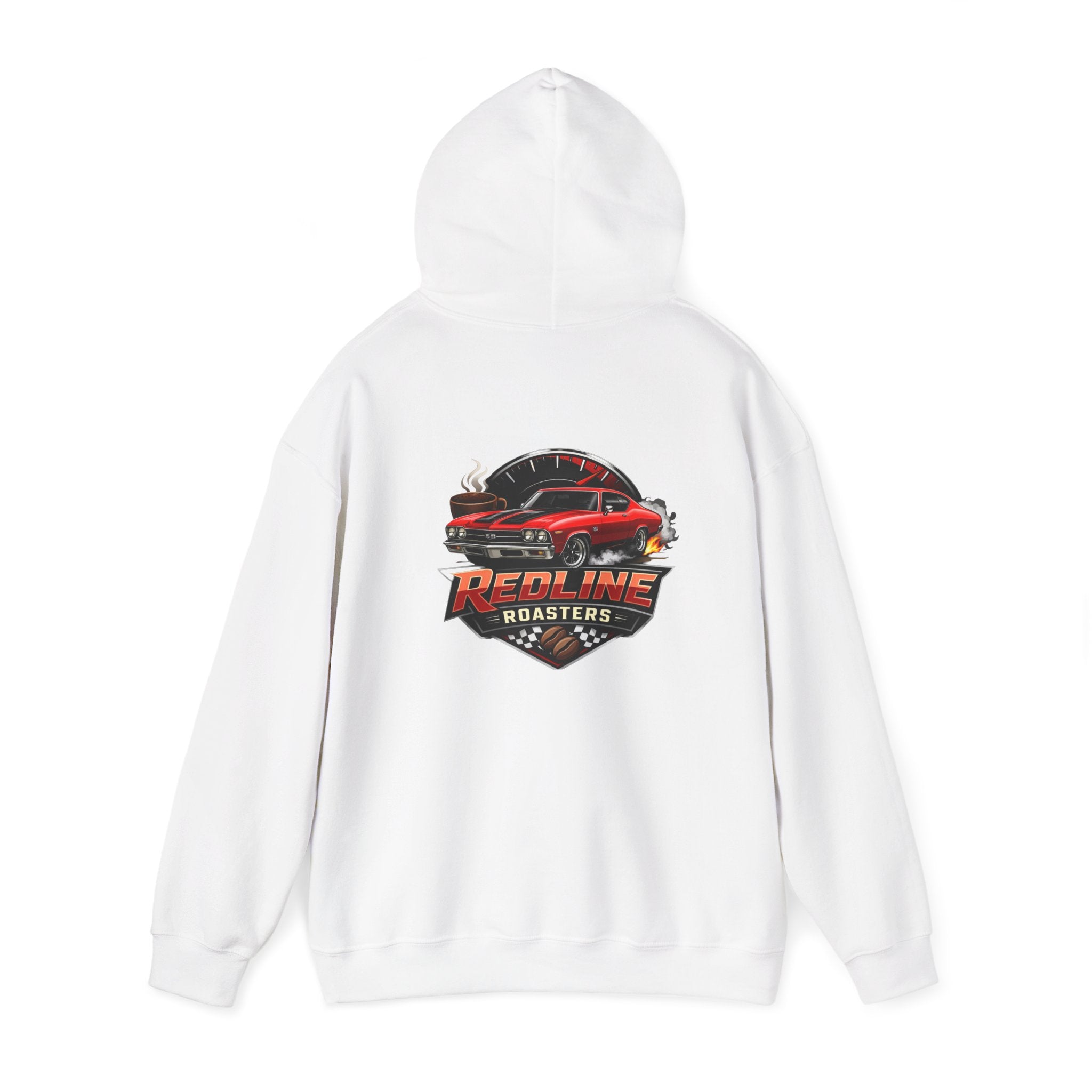 Classic Muscle Car Hoodie — 'Redline Roadsters' Vintage Car Logo Sweatshirt