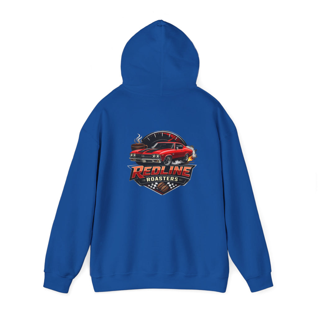 Classic Muscle Car Hoodie — 'Redline Roadsters' Vintage Car Logo Sweatshirt