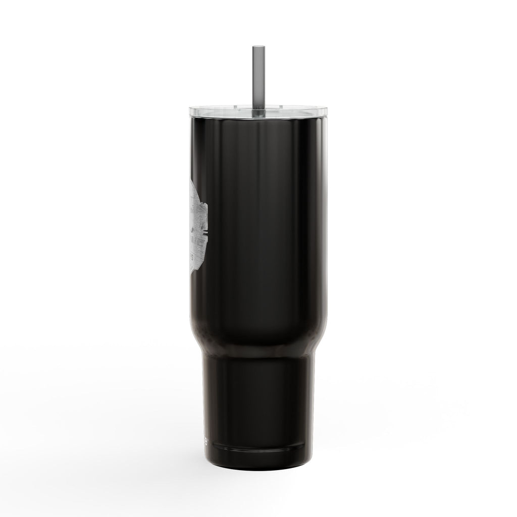 40oz Engraved Insulated Tumbler with Lid — Travel Mug with Handle, Custom Logo Engraving