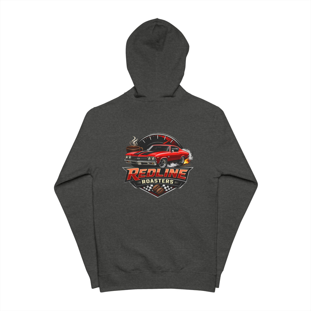 Hot Rod Zip Hoodie — "Redline Roadsters" Vintage Car Graphic