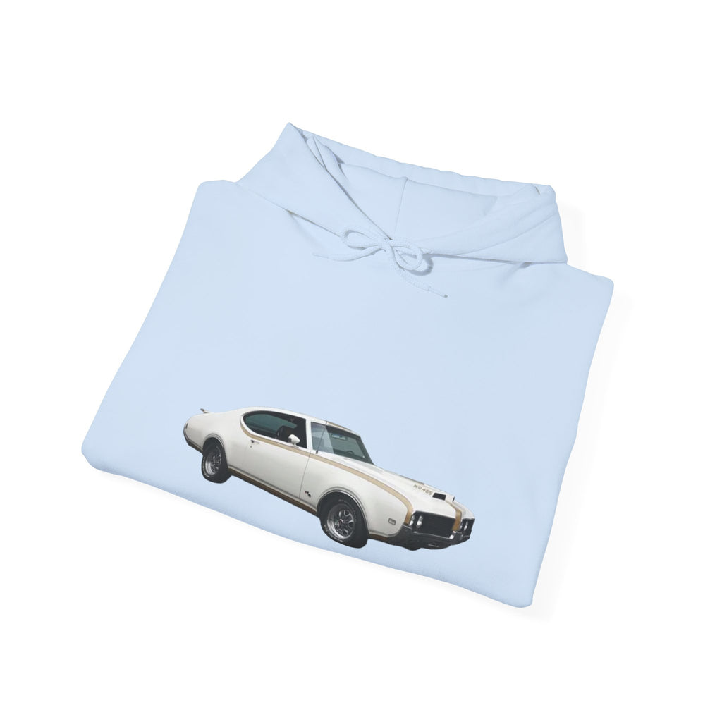 Classic Muscle Car Hoodie — 'Redline Roadsters' Vintage Car Logo Sweatshirt