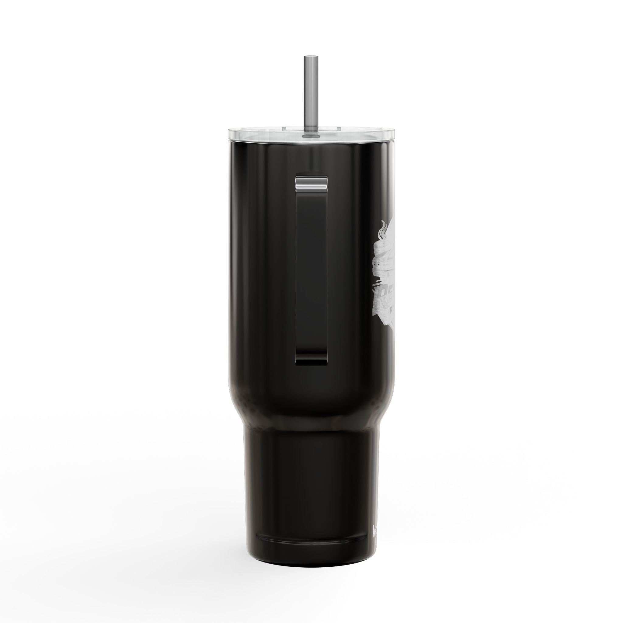 40oz Engraved Insulated Tumbler with Lid — Travel Mug with Handle, Custom Logo Engraving