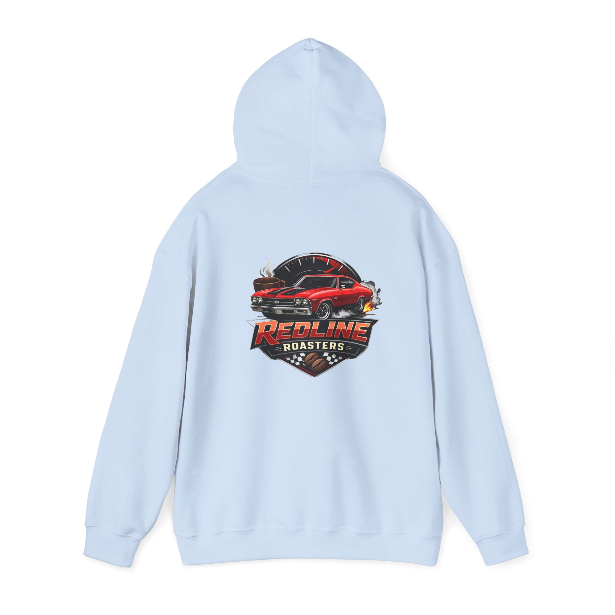 Classic Muscle Car Hoodie — 'Redline Roadsters' Vintage Car Logo Sweatshirt